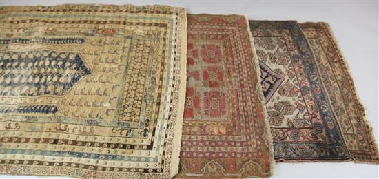 A Hamadan rug and 3 other rugs